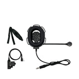 BWBVHRHZY Militaire tactische walkie talkie helm headset hoofdtelefoon geschikt for Kenwood geschikt for Baofeng UV5R BF888S tweerichtingsradio accessoires