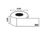 DULA Labels - Compatible met Dymo 99013 / S0722410 labels - Transparant - Adresetiketten - 5 rollen - 36 x 89 mm - 260 labels per rol - Voor Labelprinter 550