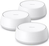 TP-Link Deco BE25 WiFi 7 Mesh WLAN (3 stuks), BE3600 dual-band, 2 x 2,5 Gbit/s poort voor elke eenheid, WPA3, 4 streams, 160 MHz kanalen, gastennetwerk, HomeShield, aanbevolen voor huizen met 4-6