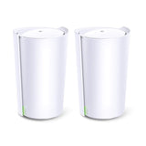 TP-Link Deco X90 AX6600 Wi-Fi 6 WLAN Mesh (tri-band 6600Mbit/s, AI-Driven Mesh, 4 × interne high-gain antennes, zonder laadtijden, compatibel met Amazon Alexa, snelle installatie, 2Pack) wit