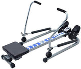 Roeimachines, Hydraulische roeitrainer Indoor roeiapparaat met verstelbare weerstand Opvouwbare fitnessapparatuur Cardiotraining, cardio- en krachttraining