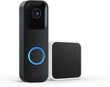 Blink Video Doorbell + Sync Module 2: tweerichtings-audio; HD-video; bewegingssensor; eenvoudige installatie (zwart) | Blink Abonnement gratis proefperiode