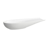 Laufen Il Bagno Alessi waskom, zonder overloop, 100x38cm, incl. afvoerventiel, H8189747571121, Kleur: Wit mat