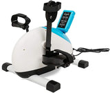 Elektrische machine, draagbare fitness-mini-hometrainer, gemotoriseerd been- en armpedaal-trainingsapparaat voor senioren, fietspedaltrainer onder het bureau (B)