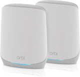 NETGEAR Orbi Tri-Band Mesh WiFi 6-systeem (RBK762S) voor het hele huis - router met 1 satellietverlenger - Dekking tot 5000 m², 75 apparaten - Gratis pantserbeveiliging - AX5400 802.11ax (tot 5,4