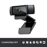 Logitech C920 HD Pro Webcam, Full HD 1080p/30fps Video Calling, Clear Stereo Audio, HD Light Correction, Works with Skype, Zoom, FaceTime, Hangouts, PC/Mac/Laptop/Macbook/Tablet - Black