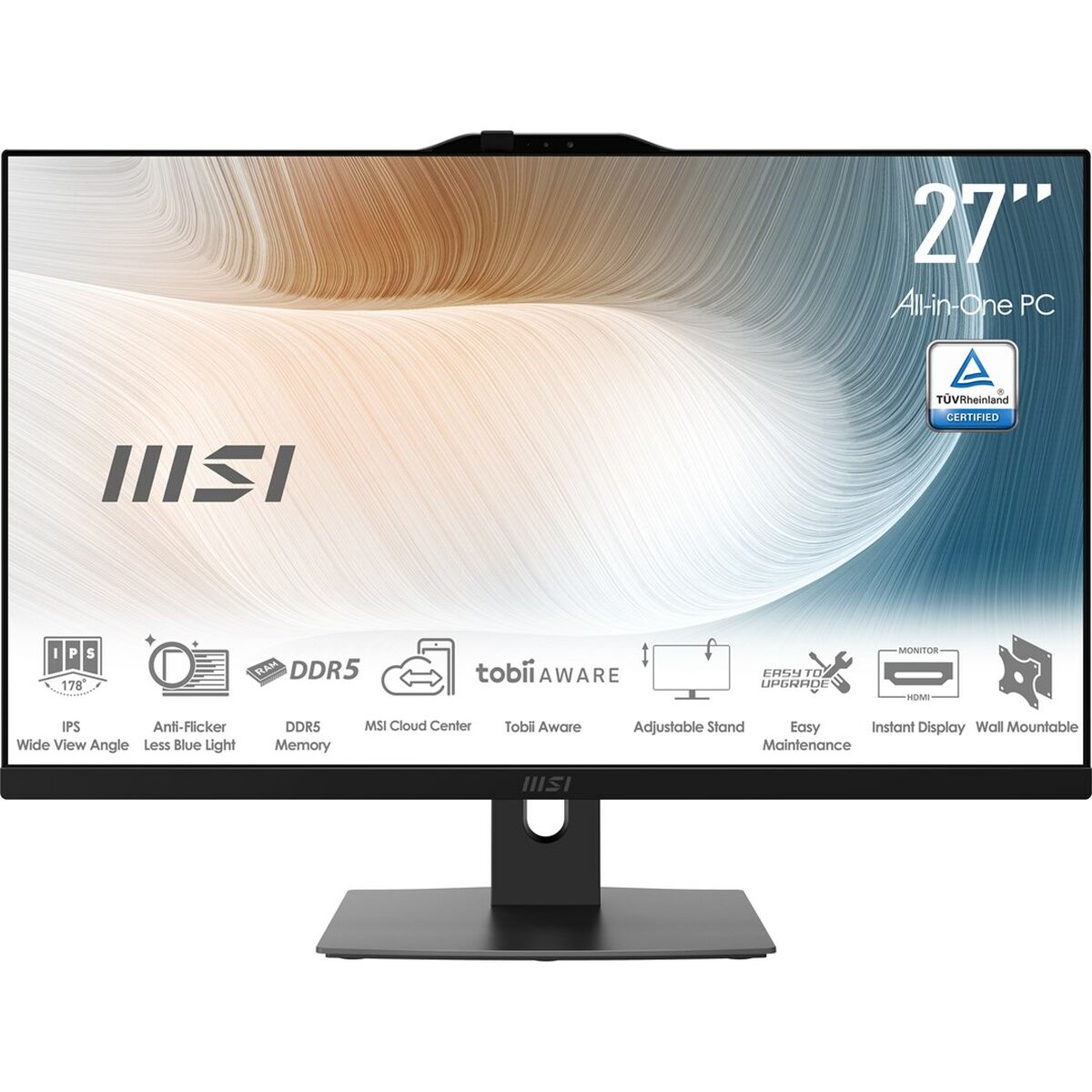 Alles in Eén MSI Modern AM272P 1M-848EU 27" Intel Core 5 120U 8 GB RAM 512 GB SSD