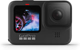 GoPro HERO9 - Waterdichte sportcamera met LCD-scherm aan de voorkant en touchscreen aan de achterkant, 5K Ultra HD-video, 20 MP-foto's, 1080p livestreaming, webcam, stabilisatie, zwart