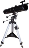 Skywatcher Explorer-130M gemotoriseerde newton telescoop (130 mm (5,1 inch), f/900) met parabolische spiegel, zilver