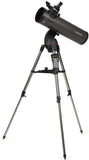 Celestron 31145 NexStar 130SLT draagbare geautomatiseerde Newtoniaanse reflectortelescoop met vorkarmmontering, accessoirehouder en 'Starry Night' Special Edition-software, Grijs