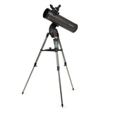 Celestron 31145 NexStar 130SLT draagbare geautomatiseerde Newtoniaanse reflectortelescoop met vorkarmmontering, accessoirehouder en 'Starry Night' Special Edition-software, Grijs