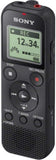 Sony ICD-PX370 digitale mono voicerecorder met geïntegreerde USB (dicteerapparaat, MP3-opname, 57 uur opnametijd, 4GB geheugen, geoptimaliseerde voicerec vermindert omgevingsgeluiden) zwart