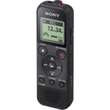 Sony ICD-PX370 digitale mono voicerecorder met geïntegreerde USB (dicteerapparaat, MP3-opname, 57 uur opnametijd, 4GB geheugen, geoptimaliseerde voicerec vermindert omgevingsgeluiden) zwart