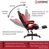 Herzberg Home & Living Herzberg Ergonomische Gaming Of Bureaustoel Rood