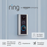 Ring Deurspioncamera (Door View Cam) | 54-75mm deurdikte | Draadloze deurbelbeveiligingscamera met 1080p HD video, Wifi | Ring Protect-proefperiode (30 dagen gratis)