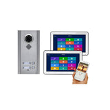 10-inch Multi-Family Apartment Ondersteunt op afstand ontgrendeling van bus 2-draads video deurbel intercom systeem kit,B