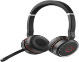 Jabra Evolve 75 SE draadloze stereo headset - Bluetooth headset met noise cancelling microphone en active noise cancellation - MS Teams gecertificeerd, werkt met alle andere platformen - zwart