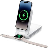 OtterBox 2-in-1 Fast Charger Folding Powerbank, 10,000 mAh draagbare oplader met MagSafe en USB-C, LED-indicator, slank, duurzaam ontwerp voor iPhone en Apple Watch, Zwart