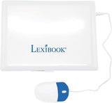 LEXIBOOK JC598i3 - Tweetalige educatieve laptop met 124 activiteiten voor leren, spelen en muziek - blauw/wit (tweetalig Duits en Engels)