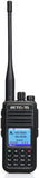 Retevis RT3S DMR Walkie Talkie GPS Dubbele Band 3000 Kanalen DTMF Opnamefunctie dubbele Timsleuf Digitaal Handzender Compatibel met MOTOTRBO TierI& II (1 Stuk, Zwart)