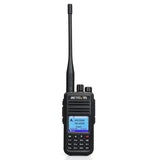 Retevis RT3S DMR Walkie Talkie GPS Dubbele Band 3000 Kanalen DTMF Opnamefunctie dubbele Timsleuf Digitaal Handzender Compatibel met MOTOTRBO TierI& II (1 Stuk, Zwart)