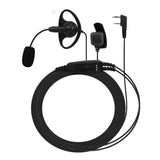 BWBVHRHZY EEK020 Walkie Talkie Headset Dual PTT Oortelefoon D Vorm Geschikt for Kenwood Geschikt for Baofeng UV 5r Oortje Geschikt for Motorola Radio Accessoires(10pcs for Kenwood)