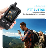 UNIWA F80S Walkie Talkie Rugged Phone, 1GB+8GB, Waterproof Dustproof Shockproof, 5300mAh Battery, 2.4 inch Android 10 Spreadtrum SL8541E Quad Core up to 1.4GHz, Network: 4G, Dual SIM, PoC, SOS (Black)