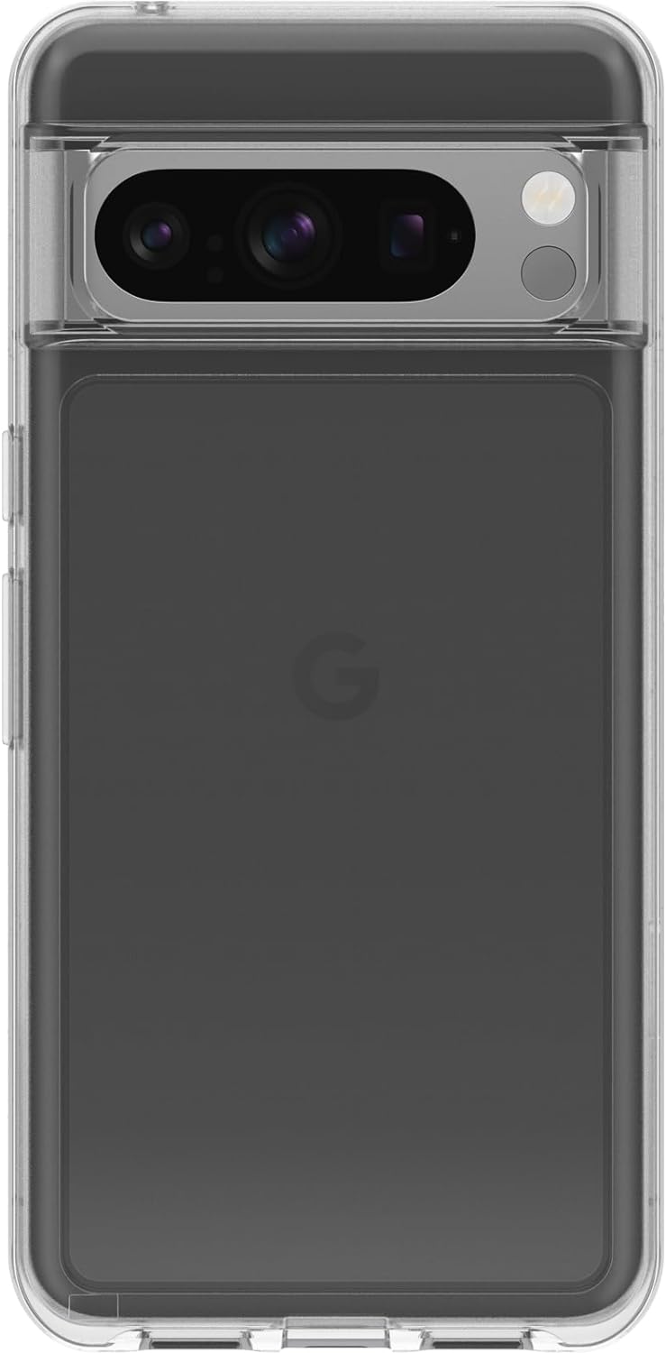 OtterBox Symmetry-hoesje voor Google Pixel 8, schokbestendig, valbestendig, dunne beschermende hoes, 3x getest volgens militaire standaard, Zwart