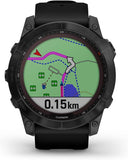 Garmin Fenix 7X Sapphire Solar GPS-Multisport-Smartwatch Touchscreen - DLC Titan - Musik Player - Navigation - schwarz/schwarz inkl. Bluetooth Headset