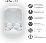 Sony LinkBuds Fit - Draadloze Noise Cancelling oordopjes - de hele dag comfortabel, Hi-Res audio, omgevingsgeluidmodus, 21 uur batterijduur, multipoint-verbinding, werkt met iOS en Android - Wit