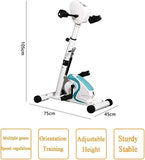 Sywlwxkq Elektrische pedaaloefenaar, hometrainer stationair, verstelbare hoogte arm been indoor fitness trainingsmachine, fysiotherapie hemiplegia revalidatie training fiets machine