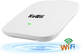 Wireless Access Point WLAN Access Point KuWFi Cloud AC WiFi6 AX1800 Access Point, Dual Band Accesspoint, Gigabit WiFi AP, Networks Access Point, 2.4GHz/5GHz, 802.3at PoE, 48V PoE adapter, wit