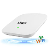 Wireless Access Point WLAN Access Point KuWFi Cloud AC WiFi6 AX1800 Access Point, Dual Band Accesspoint, Gigabit WiFi AP, Networks Access Point, 2.4GHz/5GHz, 802.3at PoE, 48V PoE adapter, wit