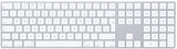 Apple Magic Keyboard met numeriek toetsenblok: Bluetooth, oplaadbaar. Werkt met Mac, iPad of iPhone; Nederlands, zilver