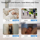Wifi-Smart-alarmkits voor thuis, draadloos GSM-thuisalarmsysteem met sirene, PIR-bewegingsmelder, afstandsbedieningen, raam-/deursensor, ondersteuning voor 2G SMS push/APP-verbindingsalarm