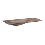 Laufen Il Bagno Alessi opzetwastafel, 1 kraangat, zonder overloop, met afvoerkraan, 120x50cm, H8179791881111, Kleur: Caffè mat