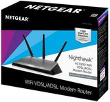 NETGEAR D7000-100PES - router modem AC1900 zwart - Dual Band Gigabit 802.11AC