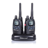 Midland G7 Pro PMR+LPD-radioapparatuur C1090.06 Robuust apparaat voor professioneel of privégebruik, met LCD-display, inclusief dubbelstandlader en riemclips, set van 2 stuks