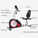 Ligfiets Hometrainer, Elektrische Magnetische Weerstand Stationaire Fiets voor Senioren Onderste ledematen Fysiotherapie Revalidatie Fitness Cyclus Stepper Hometrainer