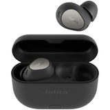 Jabra Elite 10 Gen 2 draadloze Bluetooth-oordopjes, verbeterd ruimtelijk geluid, LE Audio smart case, halfopen oordopjesontwerp, geavanceerde ANC en 6 ingebouwde microfoons – Titaanzwart