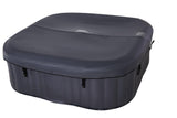 Mspa Otium Whirlpool 185 x 185 x 68 cm, Inflatable Whirlpool for 6 People with 125 Massage Jets, 6 Hydro Massage Jets, PTC Heating up to 42°C, Ozone Disinfection, UV Sterilization and Thermal