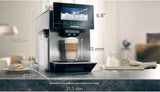 SIEMENS TQ903D03 Volautomatische koffiemachine EQ.900, 1-bonenhouder, HomeConnect, 6,8 inch (6,8 inch) full-touch display, stille bereiding, roestvrij staal