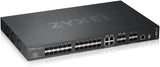 ZYXEL XGS4600-32F L3 Managed Switch, 24-poorts Gig regio, 4 dual pers. en 4x 10G stapelbaar, dual PSU