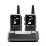 Midland 777 Pro 2-delige kofferset, C1365.01, 2 x hoogwaardige PMR446 + LPD-radioapparatuur voor professioneel en privégebruik met digitaal display, tot 14 uur gebruiksduur, zwart