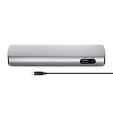 Belkin Thunderbolt 3 docking station met 80 cm lange Thunderbolt 3-kabel/USB-C (40 GB/s, 85 W vermogen, ondersteunt twee 4K beeldschermen, 3x USB 3.0, audio-uitgang, Gigabit ethernet) aluminium