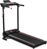 FITFIU Fitness MC-120C Loopband, opvouwbaar, instelbare snelheid tot 10 km/u, loopvlak 36 x 100 cm, 1200 W, met hartslagmeter en lcd-display