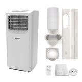 SHINCO Mobiele airconditioning met afvoerslang, 9000 BTU, 2,6 kW, koelen, ventileren en ontvochtigen, mobiele airconditioner met slaapmodus, kamergrootte tot 22 m², 24-uurs timer