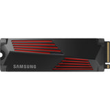 Samsung SSD 990 PRO Heatsink, 2TB, PCIe 4.0 (tot 7.450MB/s) NVMe M.2 (2280), interne SSD voor pc/console gaming en videobewerking, MZ-V9P2T0CW