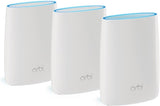 NETGEAR Orbi Whole Home Mesh WiFi-systeem met geavanceerde Cyber Threat Protection (RBK53S) | Router met 2 Satelliet Extenders | Dekking tot 25+ Apparaten | MESH AC3000 (tot 3Gbps)