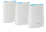 NETGEAR Orbi Whole Home Mesh WiFi-systeem met geavanceerde Cyber Threat Protection (RBK53S) | Router met 2 Satelliet Extenders | Dekking tot 25+ Apparaten | MESH AC3000 (tot 3Gbps)